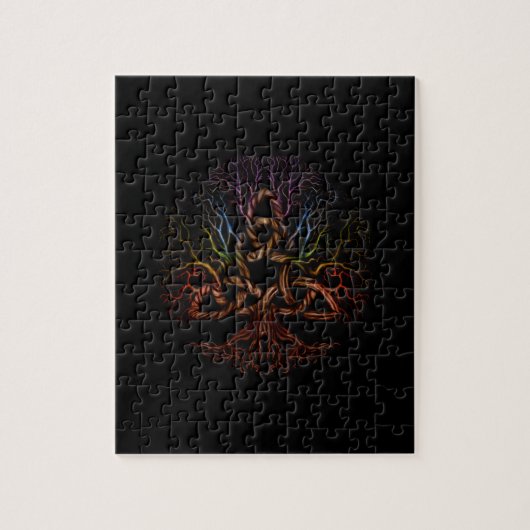 Triquetraのカラフルな生命の樹 ジグソーパズル (縦)