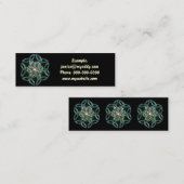 Triquetraの円の結び目のプロフィールカード スキニー名刺 (正面/裏面)