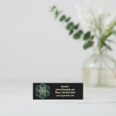 Triquetraの円の結び目のプロフィールカード スキニー名刺 (スタンド正面)