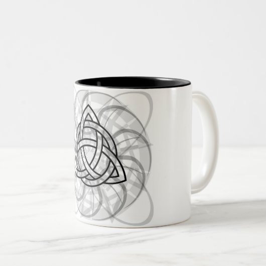 Triquetraの種族の入れ墨 ツートーンマグカップ (正面右)