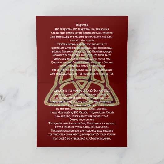 Triquetraカード カード (内部)