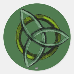 Triquetra (緑) ラウンドシール