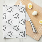 Triquetra Vesica記号 キッチンタオル (四つ折り)