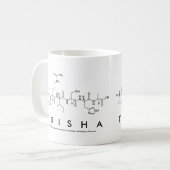 Trishaペプチド名mug コーヒーマグカップ (正面左)