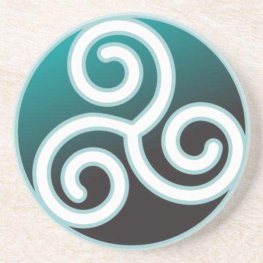 Triskeleのケルト人の螺線形 コースター (正面)