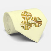 Triskele金ゴールド ネクタイ (ロール)
