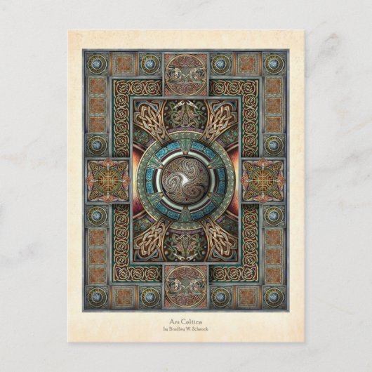 Triskelion Mandala IIはがき ポストカード (正面)