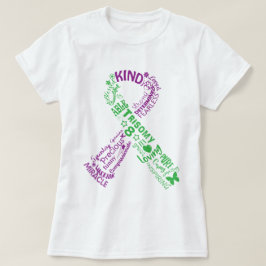 Trisomy 8の認識度のリボン tシャツ