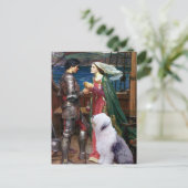 TristamとIsolde-Old English Sheepdog 1 ポストカード (スタンド正面)