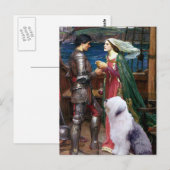 TristamとIsolde-Old English Sheepdog 1 ポストカード (正面/裏面)