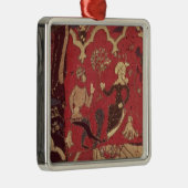 Tristanおよびイゾルデを描写するStumpwork メタルオーナメント (右)