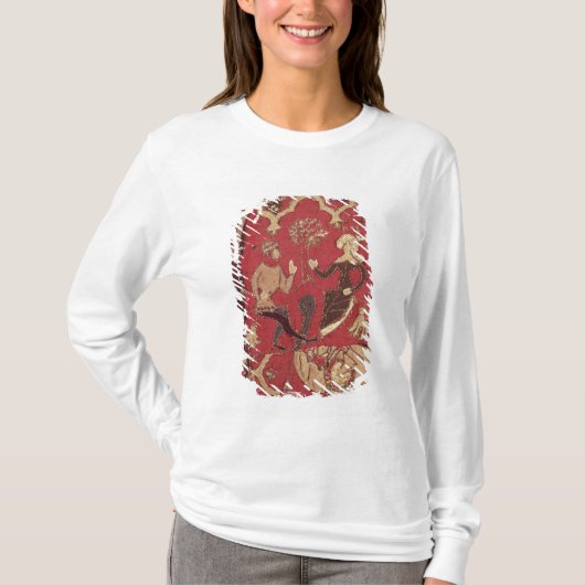 Tristanおよびイゾルデを描写するStumpwork Tシャツ (正面)