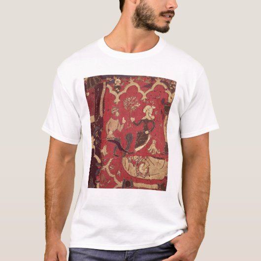 Tristanおよびイゾルデを描写するStumpwork Tシャツ (正面)