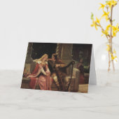 Tristanおよびイゾルデ、エドマンドブレアLeighton 1902年 カード (黄色い花)