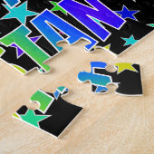 「TRISTAN」名、おもしろい「ハッピーバースデー」 ジグソーパズル (側面)