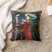 Tristan and Isolde, c. 1916 by John Waterhouse クッション (ブランケット)