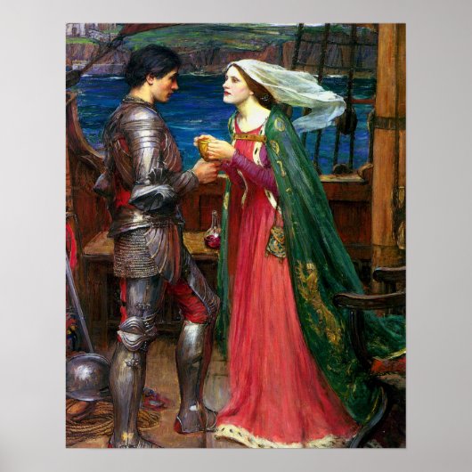 Tristan and Isolde, c. 1916 by John Waterhouse ポスター (正面)