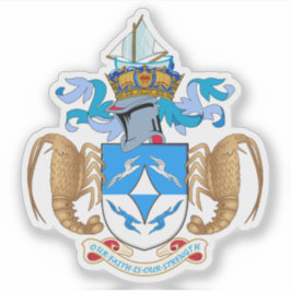 Tristan da Cunha coat of arms, British Overseas シール
