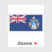 Tristan da Cunha flag, British Overseas Territory シール (シート)