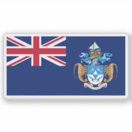 Tristan da Cunha flag, British Overseas Territory シール