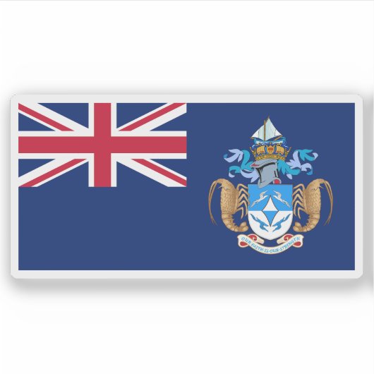 Tristan da Cunha flag, British Overseas Territory シール (正面)