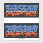 Tristan Vorname Name Graffiti Aufkleber Sticker シール (シート)