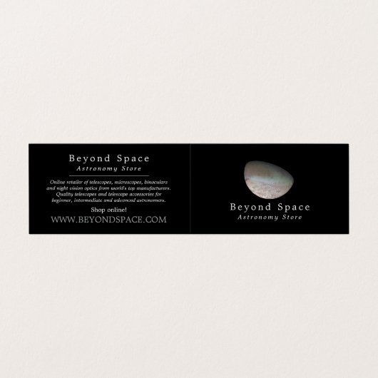 Triton, Neptune's Largest Moon, Astronomy Store 名刺 (外部フラット)