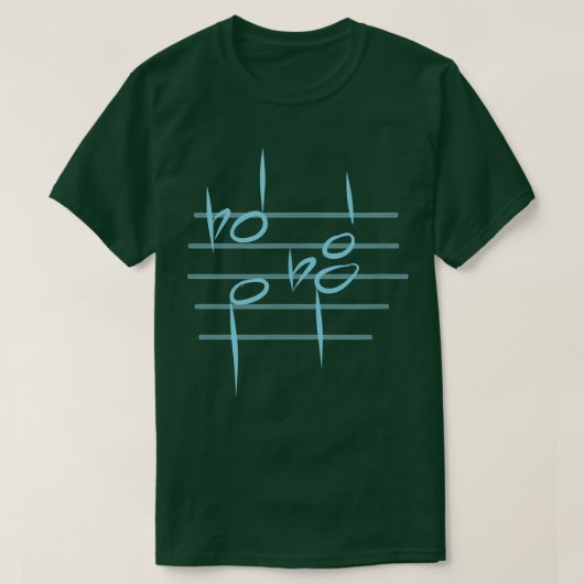 TRITONE RESOLUTION funny music theory notation tee Tシャツ (デザイン正面)