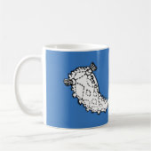 Tritoniaのnudibranchのプリントのスラグマグ コーヒーマグカップ (左)