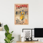 Triumph Cycles Coventry Vintage Advertising Poster ポスター (ホームオフィス)