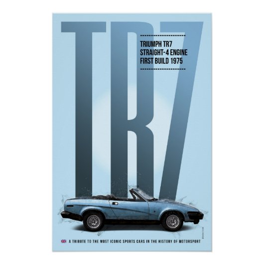 Triumph TR7 ポスター (正面)