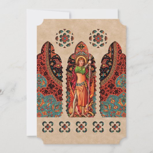 Triumphant Saint George Card 招待状 (正面)