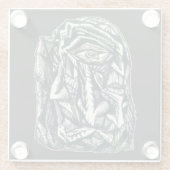 Triumviate、インクスケッチ ガラスコースター (裏面)