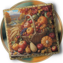 TRIVET – パンプキンパッチバスケット（フルーツと野菜を含む）