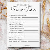 Trivia Game For Bride And Groom Bridal Shower Game 招待状