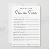 Trivia Game For Bride And Groom Bridal Shower Game 招待状 (正面)