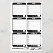 Trivia gaming 50 questions answer sheets mono チラシ (裏面)