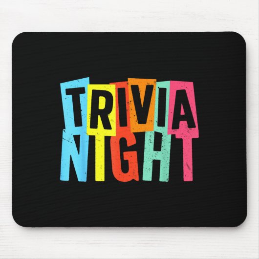 Trivia Night Art For Men Women Trivia Host Trivia  マウスパッド (正面)