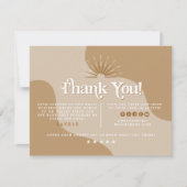 TRIXIEレトロアーストーンベージュビジネスサンキュー 招待状 (正面)
