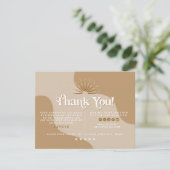 TRIXIEレトロアーストーンベージュビジネスサンキュー 招待状 (スタンド正面)