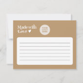 TRIXIEレトロアーストーンベージュビジネスサンキュー 招待状 (裏面)