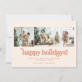 TRIXIEレトロアーチ写真ボホクリスマスカード 招待状 (裏面)