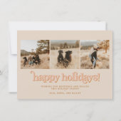 TRIXIEレトロアーチ写真ボホクリスマスカード 招待状 (裏面)