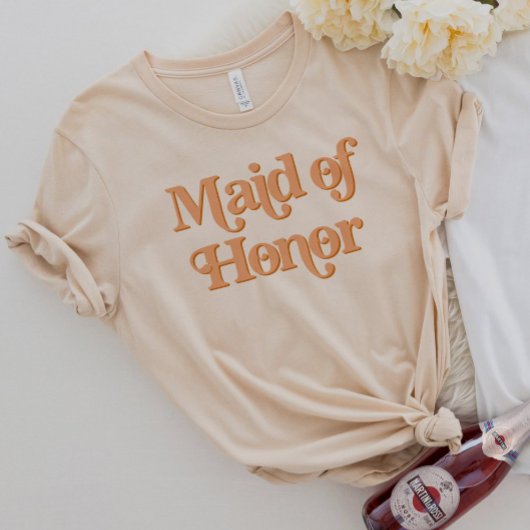 TRIXIEレトロ70をテーマにしたメイド・オブ・オーナー（花嫁付き添い人） Tシャツ