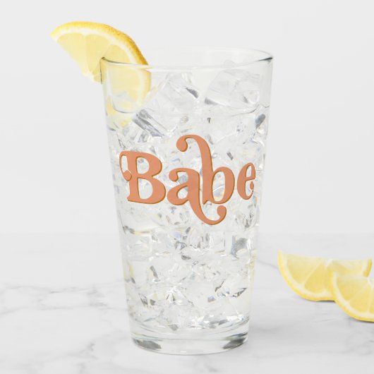 TRIXIEレトロ70をテーマにしたGroovy Babeバチェロレッテ タンブラーグラス (アイス正面)