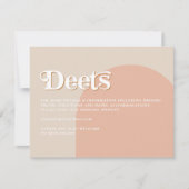 TRIXIE赤面レトロアーチ70のDeets詳細カード 招待状 (正面)