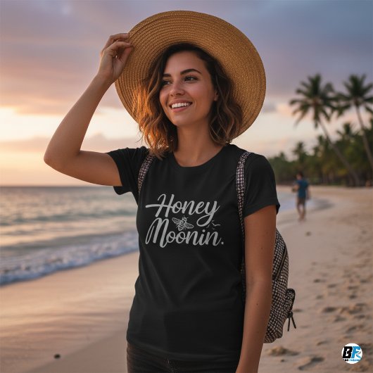 TRIXIE レトロ70年代風 ハニームーニング中の花嫁 Tシャツ