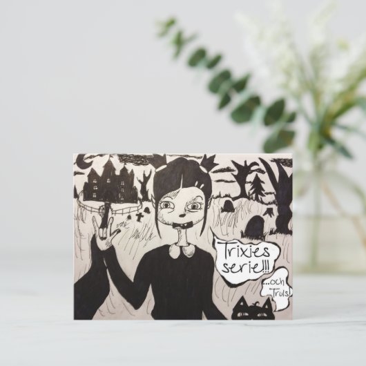 Trixie & Truls vykort ポストカード (スタンド正面)