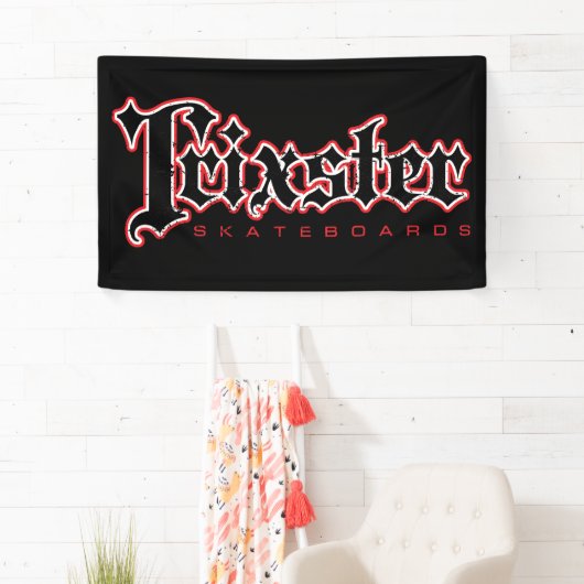 Trixsterは旗スケートボードをします 横断幕 (インサイチュ)