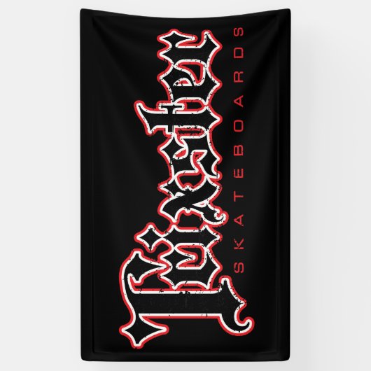 Trixsterは旗スケートボードをします 横断幕 (縦)